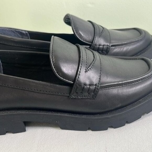 Woman's SZ 10 Chunky Black Loafers by Dolce Vita Academia Witchy Preppy Cosplay - Picture 3 of 9